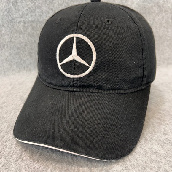 Mercedes-Benz Logo Mens Black Cap America Baseball Hat Embroidered OSFM